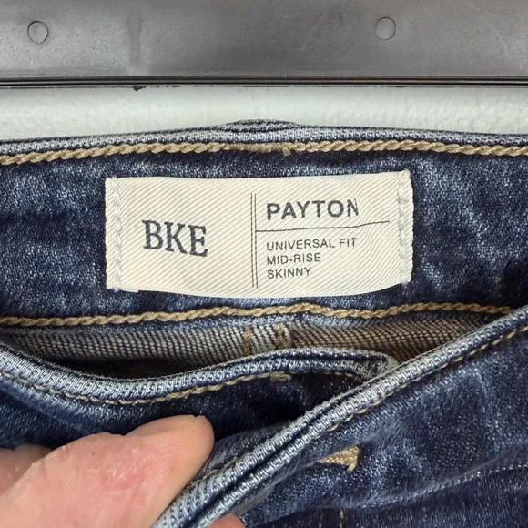 BKE Payton Jeans Womens 29x31.5 Blue Medium Wash Mid Rise Skinny Stretch Denim - Picture 3 of 9